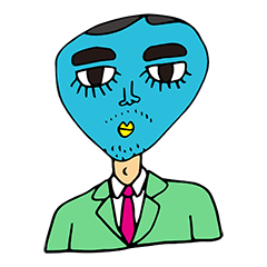 [LINEスタンプ] 社会人＝宇宙人