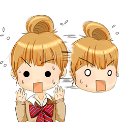 [LINEスタンプ] manga-girl