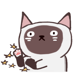 [LINEスタンプ] neko moonmoon