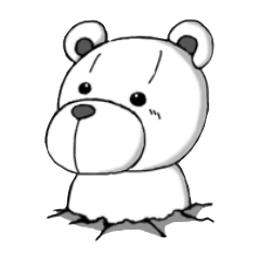 [LINEスタンプ] シュールなクマと時々シャケ