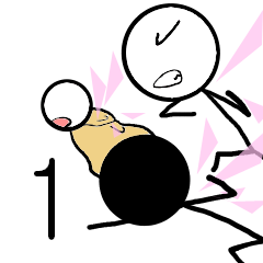 [LINEスタンプ] 棒人間 バトルファイター