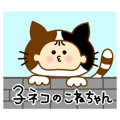 [LINEスタンプ] 子ネコのこねちゃん