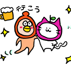 [LINEスタンプ] かぶりモノズ