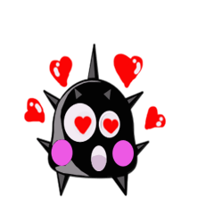 [LINEスタンプ] Luna The Sweet Seaurchin