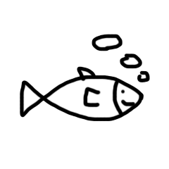 [LINEスタンプ] bubble fish