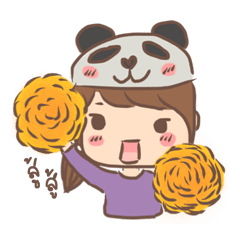 [LINEスタンプ] PandaGirl's Daily Life