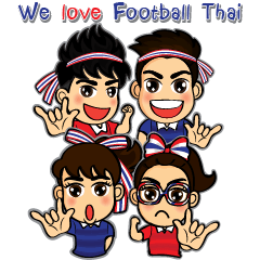 [LINEスタンプ] We love football Thai