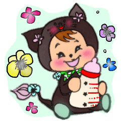 [LINEスタンプ] 黒猫のビオラ