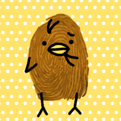 [LINEスタンプ] Fingerprint Chick