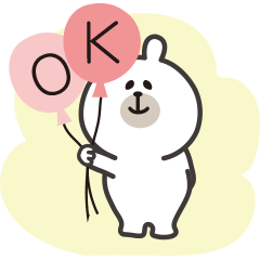 [LINEスタンプ] やさしいくまくん3