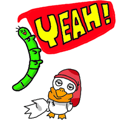 [LINEスタンプ] The Duck's Name is Half-eyes PART2