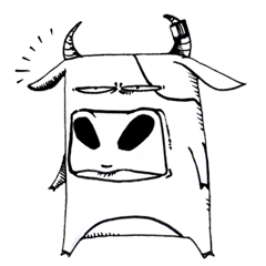 [LINEスタンプ] Cow-Cup