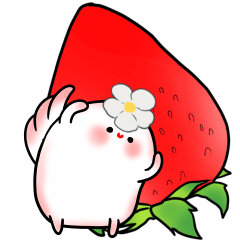 [LINEスタンプ] 幸せイチゴの妖精