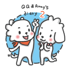 [LINEスタンプ] QQ ＆ Anny's life diary 2