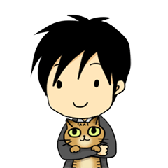 [LINEスタンプ] まもちゃん先生と猫のサスケ