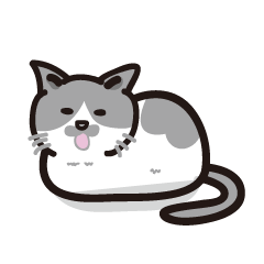 [LINEスタンプ] 愚かな灰色の猫