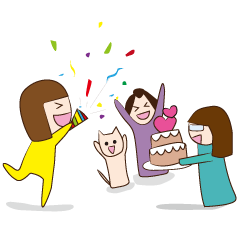 [LINEスタンプ] Friends as family