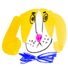 [LINEスタンプ] funny yellow dog