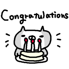 [LINEスタンプ] 英語のねこ cute cat