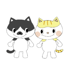 [LINEスタンプ] ネコのちょびとミニー