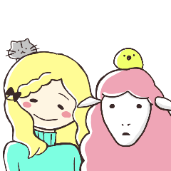[LINEスタンプ] そこらへんの女の子