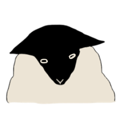 [LINEスタンプ] 黒羊の画像（メイン）