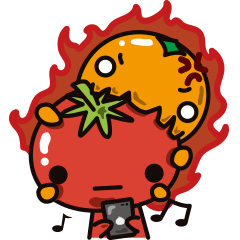 [LINEスタンプ] Tomato and Orange