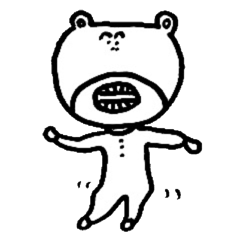 [LINEスタンプ] くまの爺さん