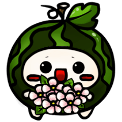 [LINEスタンプ] watie melon