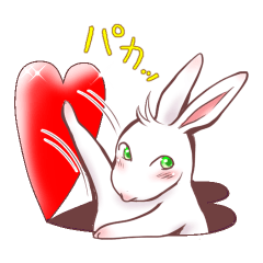 [LINEスタンプ] 白うさびより～日常編～の画像（メイン）