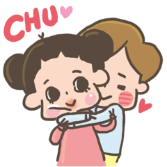 [LINEスタンプ] CHUCHUMEI-LOVE YOUの画像（メイン）