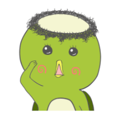[LINEスタンプ] ちりちりカッパ