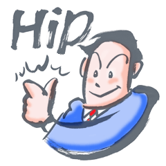 [LINEスタンプ] Hippie businessman