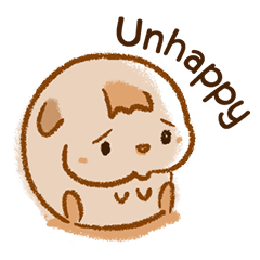 [LINEスタンプ] Unjoy Dog