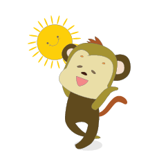 [LINEスタンプ] Funny Little Monkeysの画像（メイン）