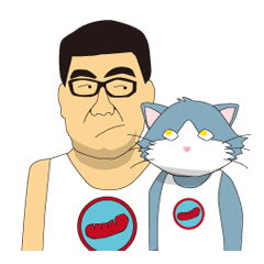 [LINEスタンプ] Mr. Sausage ＆ Mr. Blue