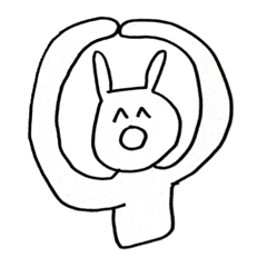[LINEスタンプ] エンジョイうさぎ