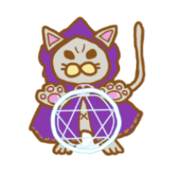 [LINEスタンプ] 魔導師にゃんこ
