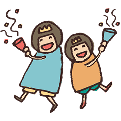 [LINEスタンプ] おかっぱ園児とママ 2