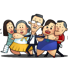 [LINEスタンプ] Silly Family
