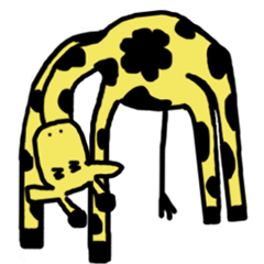 [LINEスタンプ] Giraffe's life