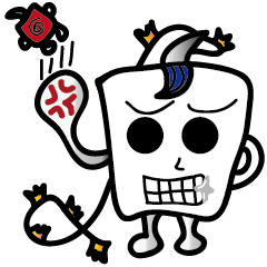 [LINEスタンプ] fake apple