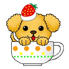 [LINEスタンプ] ティーカップ犬のキュートな日常