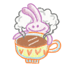 [LINEスタンプ] rabbit rabbit :3