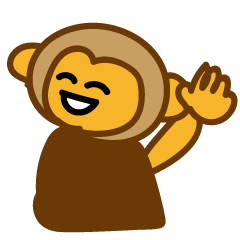 [LINEスタンプ] 働くサル男