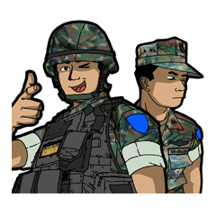 [LINEスタンプ] Thai Marine 2