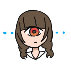 [LINEスタンプ] 一つ目少女
