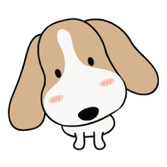 [LINEスタンプ] PeeKlaw Beagle