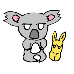 [LINEスタンプ] コアラ兄さんとルーさん