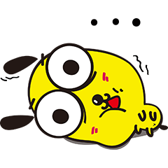 [LINEスタンプ] Two bombs and small yellow - life